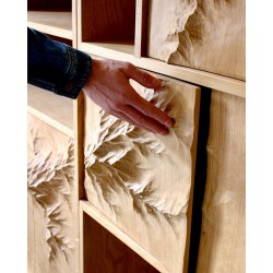 Étagère en bois massif