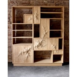 Étagère en bois massif