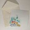 Carte de vœux aquarelle