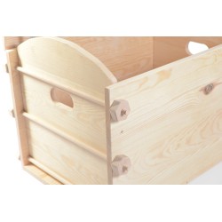 Coffre en bois Oualou en pin massif
