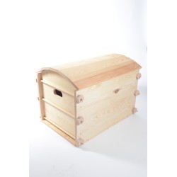 Coffre en bois Oualou en pin massif