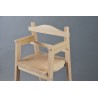 Chaise haute en bois pour table bar "Dahut" en chêne massif