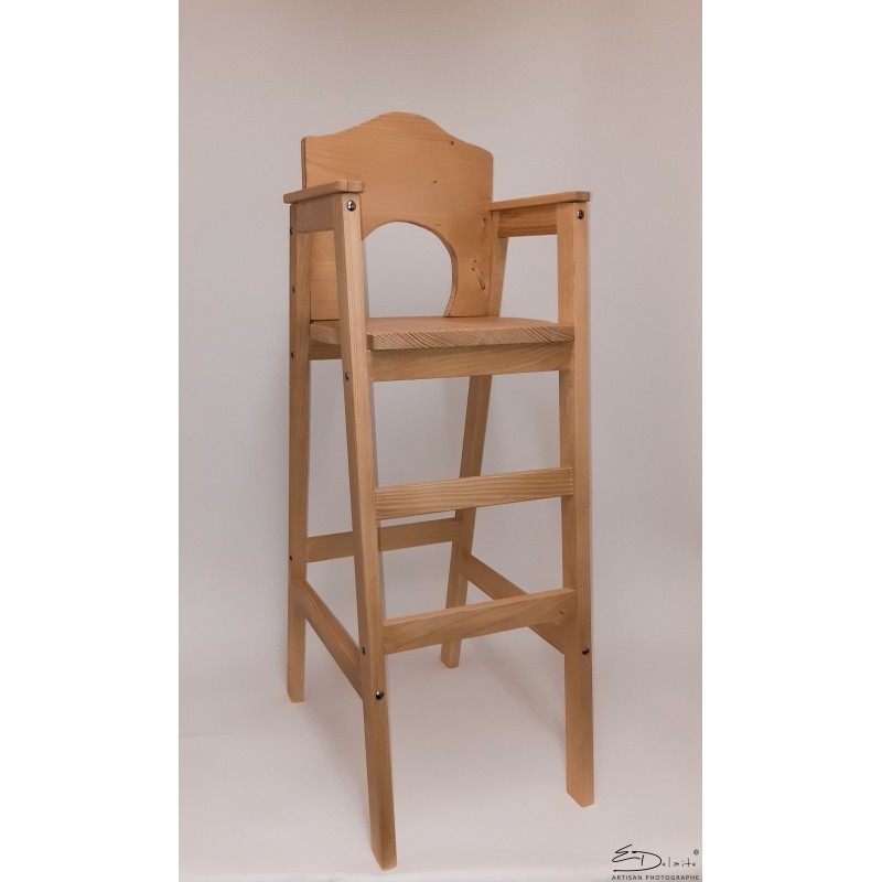 Chaise enfant "Dahut Evo" pour table bar teintée chêne clair Chaise enfant "Dahut Evo" pour table bar teintée chêne clair