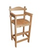 Chaise haute en bois "Sagard" en pin massif